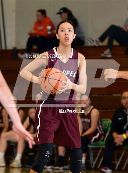 Thumbnail 2 in Mark Keppel vs. Lincoln (St. Mary's Stockton MLK Showcase) photogallery.