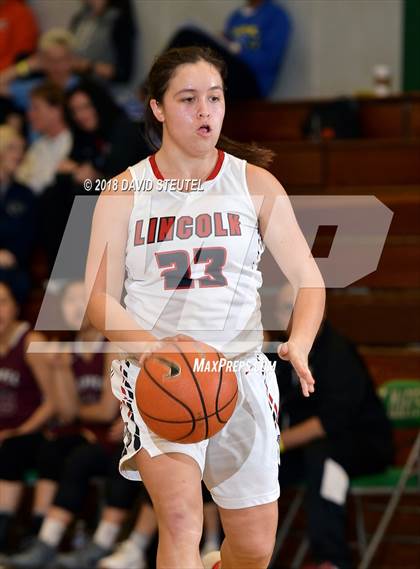 Thumbnail 1 in Mark Keppel vs. Lincoln (St. Mary's Stockton MLK Showcase) photogallery.