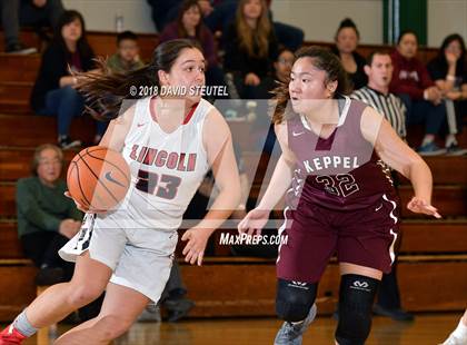 Thumbnail 2 in Mark Keppel vs. Lincoln (St. Mary's Stockton MLK Showcase) photogallery.