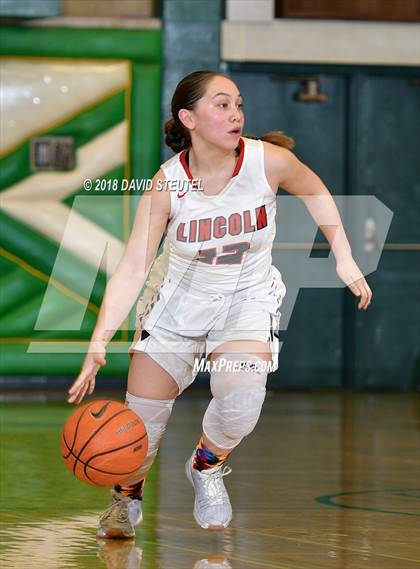 Thumbnail 3 in Mark Keppel vs. Lincoln (St. Mary's Stockton MLK Showcase) photogallery.