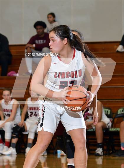 Thumbnail 2 in Mark Keppel vs. Lincoln (St. Mary's Stockton MLK Showcase) photogallery.