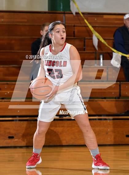 Thumbnail 2 in Mark Keppel vs. Lincoln (St. Mary's Stockton MLK Showcase) photogallery.