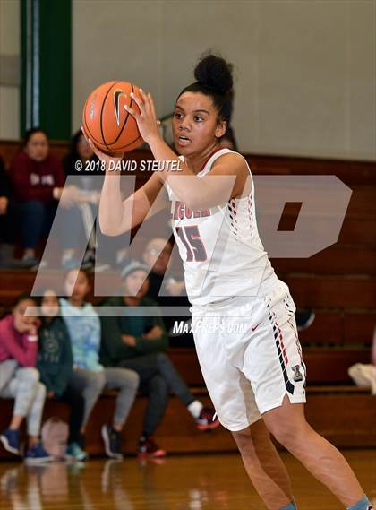 Thumbnail 3 in Mark Keppel vs. Lincoln (St. Mary's Stockton MLK Showcase) photogallery.