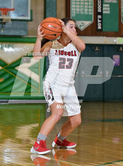 Thumbnail 1 in Mark Keppel vs. Lincoln (St. Mary's Stockton MLK Showcase) photogallery.