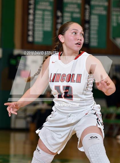 Thumbnail 3 in Mark Keppel vs. Lincoln (St. Mary's Stockton MLK Showcase) photogallery.