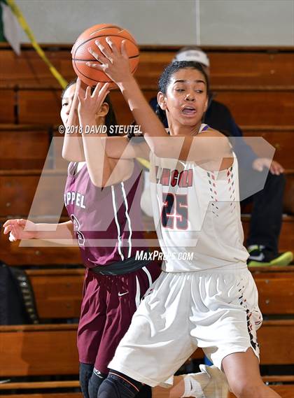 Thumbnail 2 in Mark Keppel vs. Lincoln (St. Mary's Stockton MLK Showcase) photogallery.