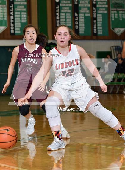 Thumbnail 3 in Mark Keppel vs. Lincoln (St. Mary's Stockton MLK Showcase) photogallery.