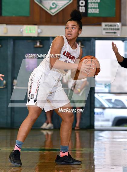 Thumbnail 2 in Mark Keppel vs. Lincoln (St. Mary's Stockton MLK Showcase) photogallery.