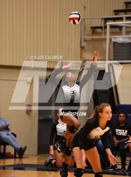 Thumbnail 1 in Madison vs Steele (NISD Volleyball Tournament) photogallery.