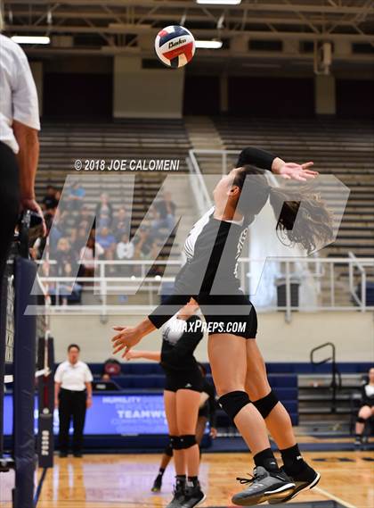 Thumbnail 3 in Madison vs Steele (NISD Volleyball Tournament) photogallery.