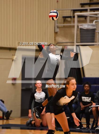 Thumbnail 2 in Madison vs Steele (NISD Volleyball Tournament) photogallery.