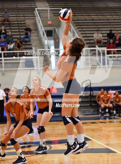 Thumbnail 3 in Madison vs Steele (NISD Volleyball Tournament) photogallery.