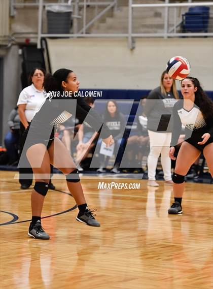 Thumbnail 2 in Madison vs Steele (NISD Volleyball Tournament) photogallery.