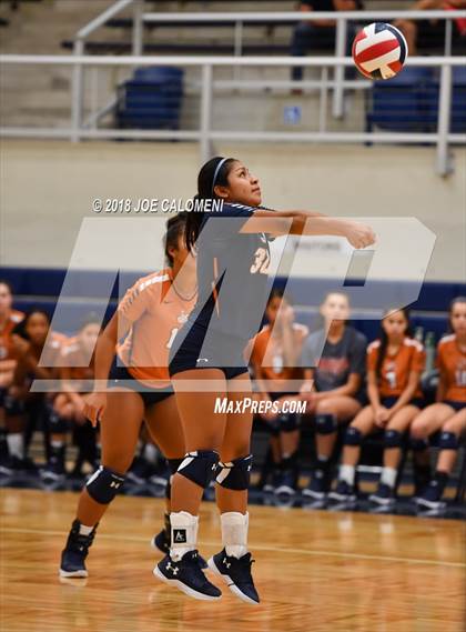 Thumbnail 3 in Madison vs Steele (NISD Volleyball Tournament) photogallery.