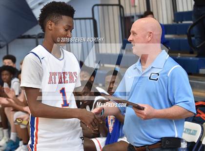 Thumbnail 2 in Athens Drive vs. Sanderson (Bojangles Cleveland Classic Finals) photogallery.