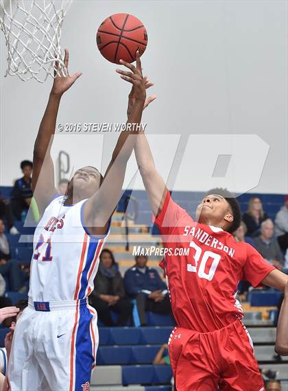 Thumbnail 2 in Athens Drive vs. Sanderson (Bojangles Cleveland Classic Finals) photogallery.