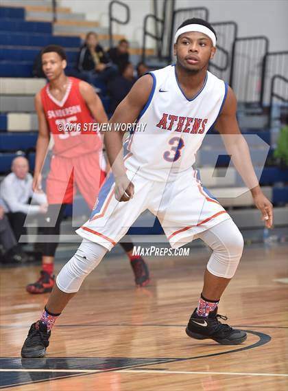 Thumbnail 2 in Athens Drive vs. Sanderson (Bojangles Cleveland Classic Finals) photogallery.