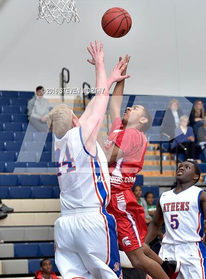 Thumbnail 3 in Athens Drive vs. Sanderson (Bojangles Cleveland Classic Finals) photogallery.