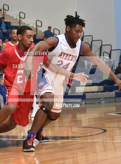 Thumbnail 3 in Athens Drive vs. Sanderson (Bojangles Cleveland Classic Finals) photogallery.