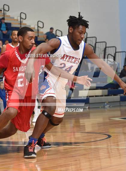 Thumbnail 3 in Athens Drive vs. Sanderson (Bojangles Cleveland Classic Finals) photogallery.