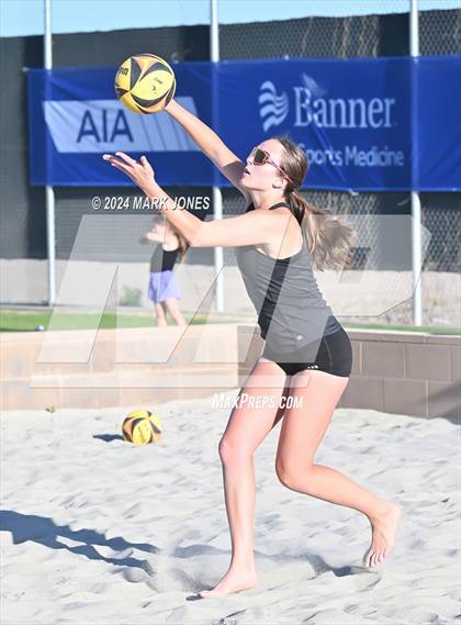 Thumbnail 3 in  Northwest Christian vs. Salpointe Catholic (AIA DII Pairs Round 1 Playoff) photogallery.