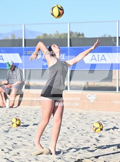 Thumbnail 2 in  Northwest Christian vs. Salpointe Catholic (AIA DII Pairs Round 1 Playoff) photogallery.