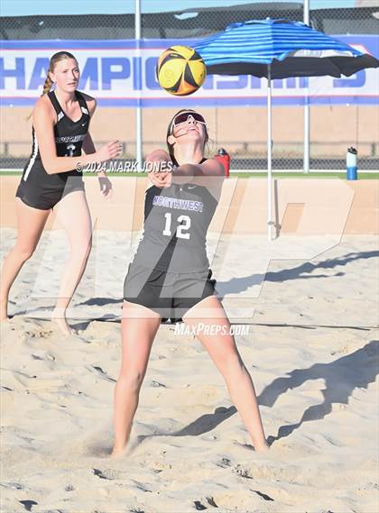 Thumbnail 2 in  Northwest Christian vs. Salpointe Catholic (AIA DII Pairs Round 1 Playoff) photogallery.