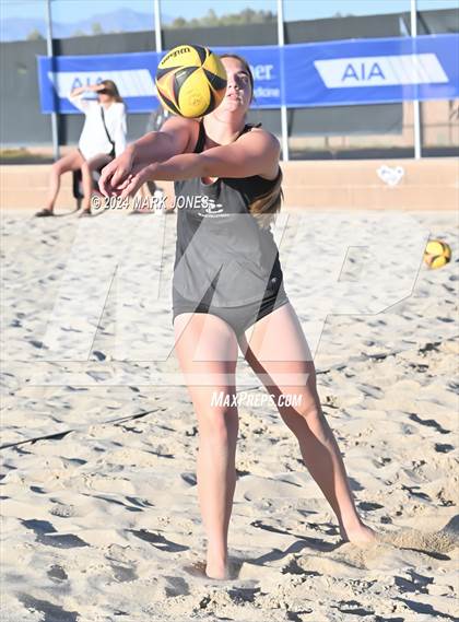 Thumbnail 3 in  Northwest Christian vs. Salpointe Catholic (AIA DII Pairs Round 1 Playoff) photogallery.
