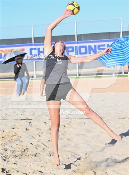 Thumbnail 3 in  Northwest Christian vs. Salpointe Catholic (AIA DII Pairs Round 1 Playoff) photogallery.