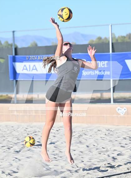 Thumbnail 2 in  Northwest Christian vs. Salpointe Catholic (AIA DII Pairs Round 1 Playoff) photogallery.