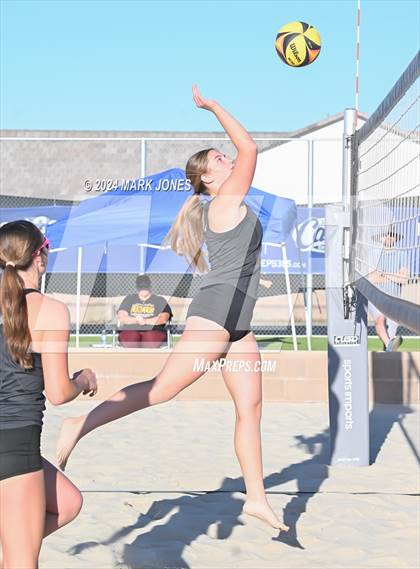 Thumbnail 3 in  Northwest Christian vs. Salpointe Catholic (AIA DII Pairs Round 1 Playoff) photogallery.