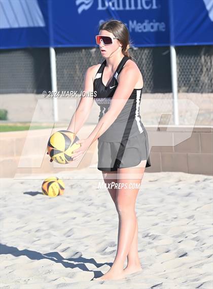 Thumbnail 2 in  Northwest Christian vs. Salpointe Catholic (AIA DII Pairs Round 1 Playoff) photogallery.
