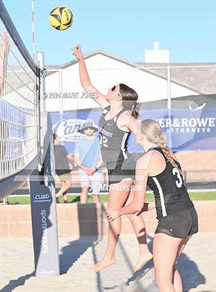 Thumbnail 2 in  Northwest Christian vs. Salpointe Catholic (AIA DII Pairs Round 1 Playoff) photogallery.