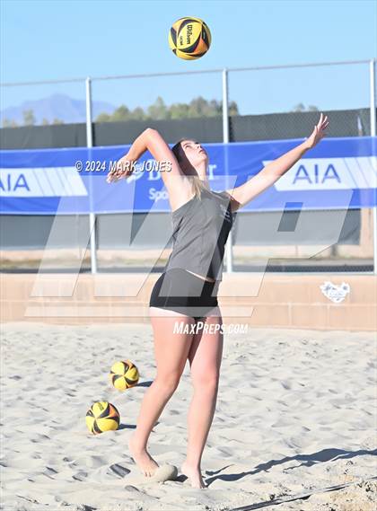 Thumbnail 2 in  Northwest Christian vs. Salpointe Catholic (AIA DII Pairs Round 1 Playoff) photogallery.