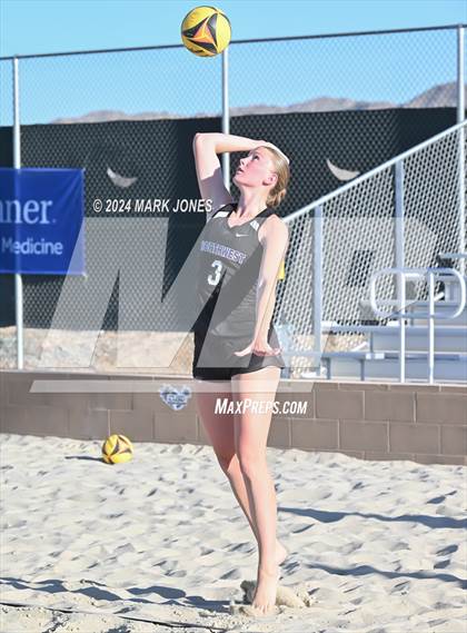 Thumbnail 3 in  Northwest Christian vs. Salpointe Catholic (AIA DII Pairs Round 1 Playoff) photogallery.