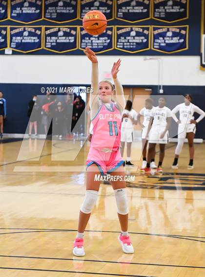 Thumbnail 1 in Example Academy (IL) vs AZ Elite Prep  (Nike Tournament of Champions) photogallery.