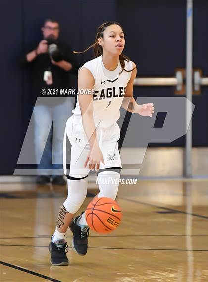 Thumbnail 1 in Example Academy (IL) vs AZ Elite Prep  (Nike Tournament of Champions) photogallery.