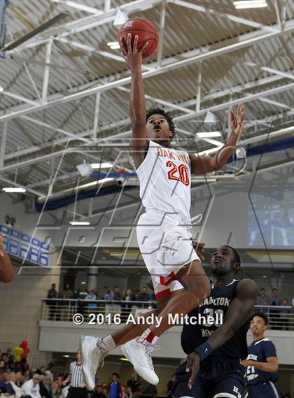 Thumbnail 3 in Hamilton Heights Christian Academy vs. Oak Hill Academy (Dr Pepper Classic) photogallery.