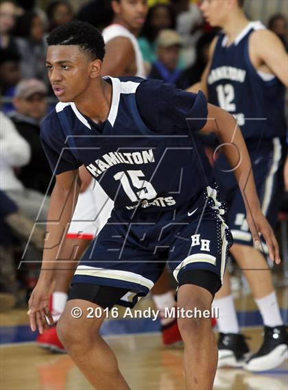 Thumbnail 3 in Hamilton Heights Christian Academy vs. Oak Hill Academy (Dr Pepper Classic) photogallery.