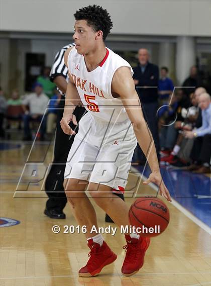 Thumbnail 3 in Hamilton Heights Christian Academy vs. Oak Hill Academy (Dr Pepper Classic) photogallery.
