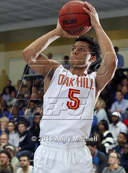 Thumbnail 2 in Hamilton Heights Christian Academy vs. Oak Hill Academy (Dr Pepper Classic) photogallery.