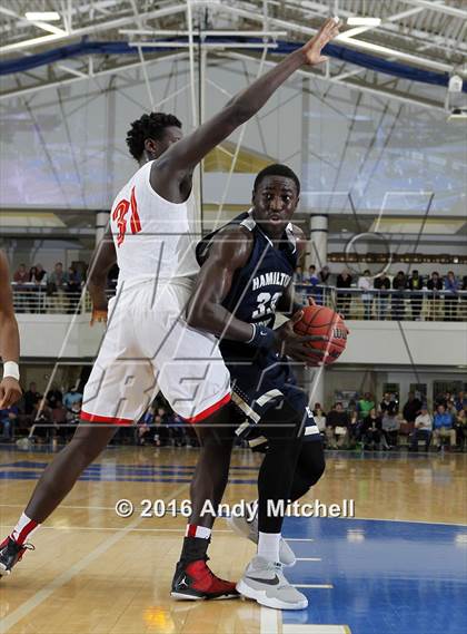 Thumbnail 1 in Hamilton Heights Christian Academy vs. Oak Hill Academy (Dr Pepper Classic) photogallery.