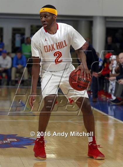 Thumbnail 3 in Hamilton Heights Christian Academy vs. Oak Hill Academy (Dr Pepper Classic) photogallery.