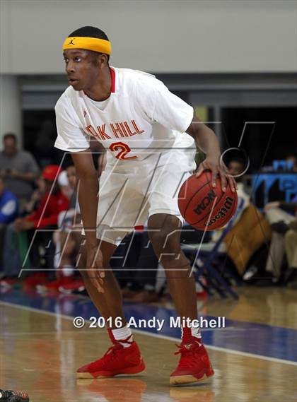 Thumbnail 2 in Hamilton Heights Christian Academy vs. Oak Hill Academy (Dr Pepper Classic) photogallery.