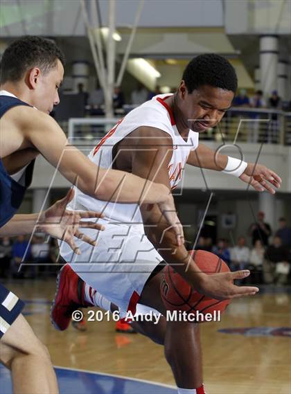 Thumbnail 3 in Hamilton Heights Christian Academy vs. Oak Hill Academy (Dr Pepper Classic) photogallery.