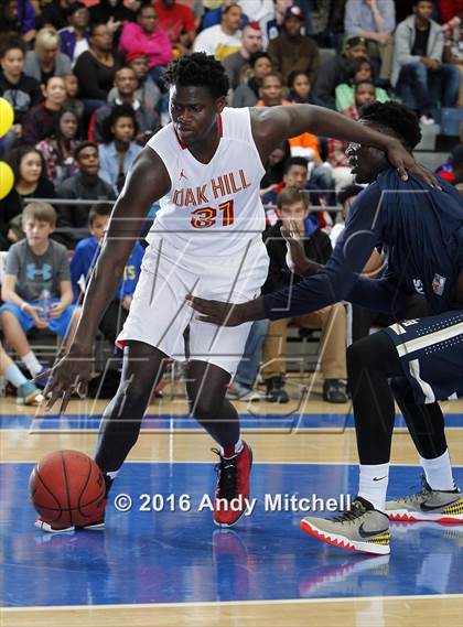 Thumbnail 1 in Hamilton Heights Christian Academy vs. Oak Hill Academy (Dr Pepper Classic) photogallery.