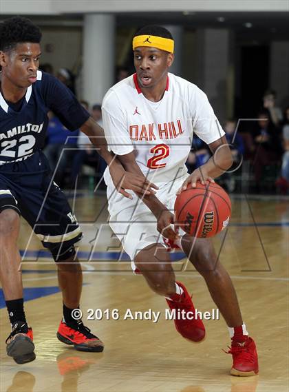 Thumbnail 1 in Hamilton Heights Christian Academy vs. Oak Hill Academy (Dr Pepper Classic) photogallery.