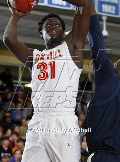 Thumbnail 2 in Hamilton Heights Christian Academy vs. Oak Hill Academy (Dr Pepper Classic) photogallery.