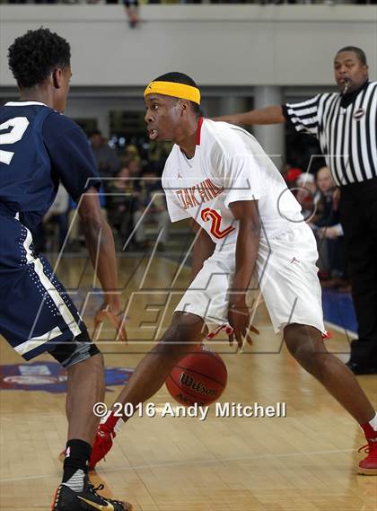 Thumbnail 2 in Hamilton Heights Christian Academy vs. Oak Hill Academy (Dr Pepper Classic) photogallery.