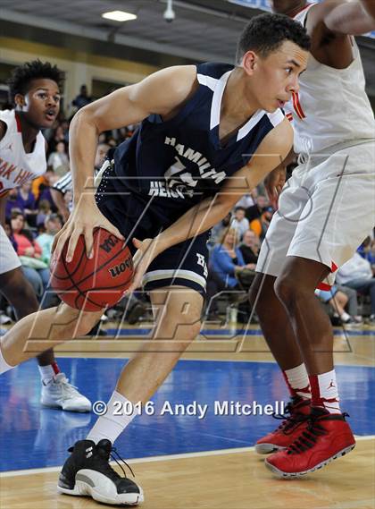Thumbnail 3 in Hamilton Heights Christian Academy vs. Oak Hill Academy (Dr Pepper Classic) photogallery.